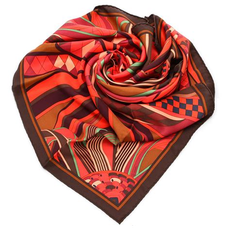 la firma originale hermes foulard|Foulard en soie Hermès Multicolore en Soie .